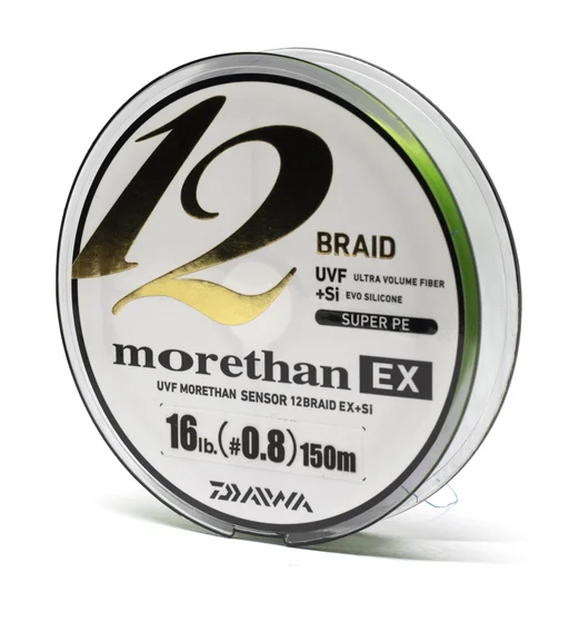 Шнур Daiwa UVF Morethan Sensor 12Braid Ex+Si 150m 7.2kg 0.148mm #0.8