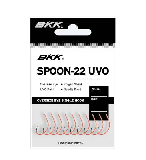 Гачок BKK для блешень Spoon-22 UVO  #1