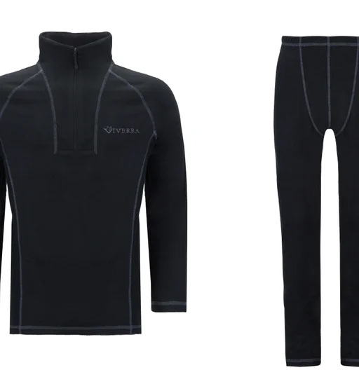 Термобілизна Viverra Soft Warm ZIP Black XXXL