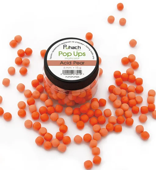 Бойлы Puhach Baits Pop Ups 6mm Multicolor Acid Pear