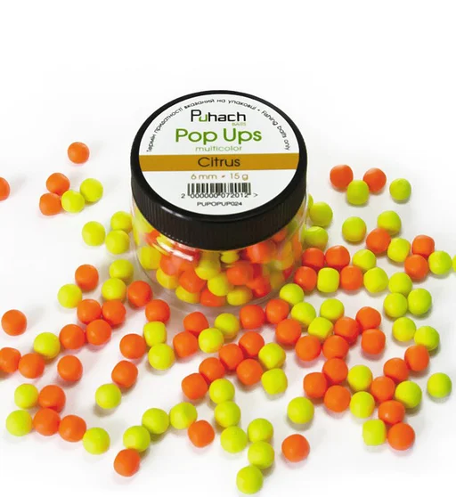 Бойлы Puhach Baits Pop Ups 6mm Multicolor Citrus