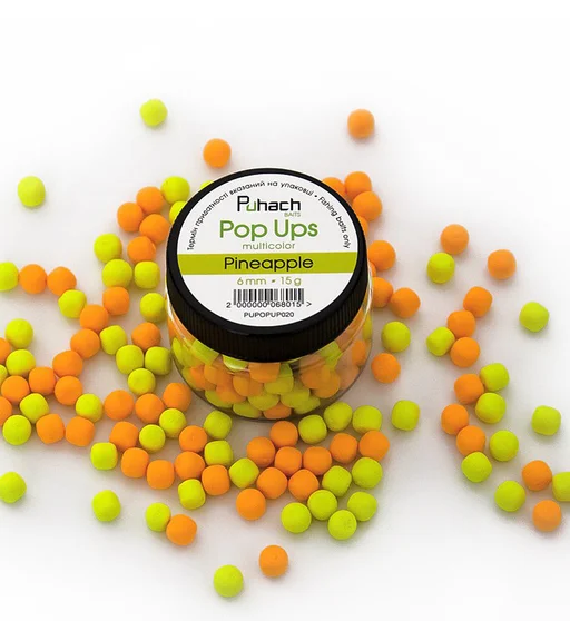Бойлы Puhach Baits Pop Ups 6mm Multicolor Pineapple