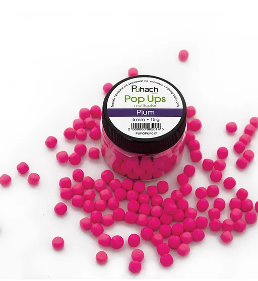 Бойлы Puhach Baits Pop Ups 6mm Multicolor Plum