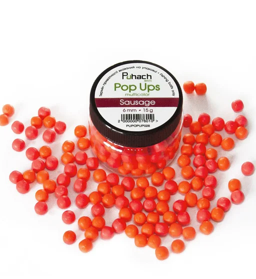 Бойлы Puhach Baits Pop Ups 6mm Multicolor Sausage