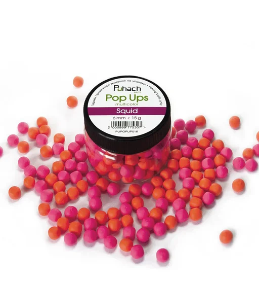 Бойлы Puhach Baits Pop Ups 6mm Multicolor Squid