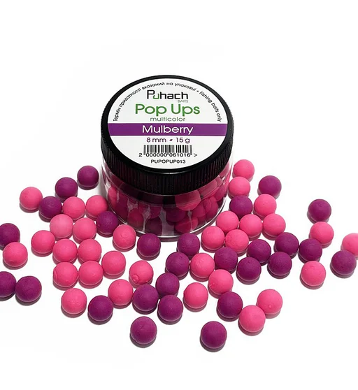 Бойлы Puhach Baits Pop Ups 8mm Multicolor Mulberry