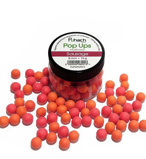 Бойлы Puhach Baits Pop Ups 8mm Multicolor Sausage