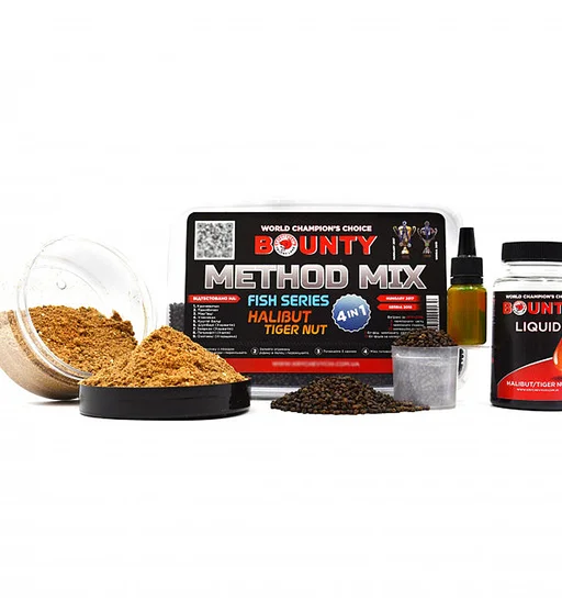 Прикормка Bounty Method Mix4in1 Halibut/Tiger Nut