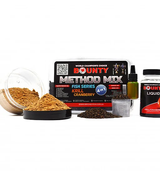 Прикормка Bounty Method Mix4in1 Krill/Cranberry