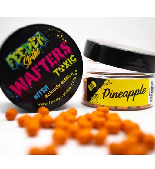 Бойли Feeder Strike Wafters Toxic 6x8mm Pineapple