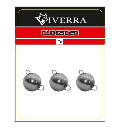 Разборная вольфрамовая чебурашка Viverra 7g Natural (3шт)