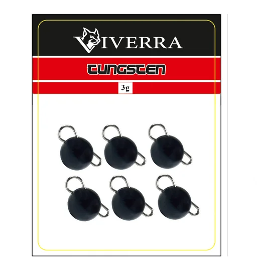 Розбірна вольфрамова чебурашка Viverra 3g Matte Black (6шт)