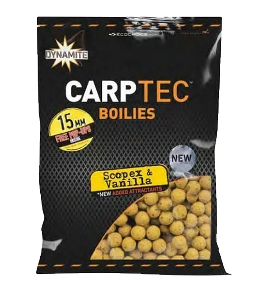 Бойли Dynamite Baits Carp-Tec Scopex & Vanilla 15mm Boilie 1.8kg
