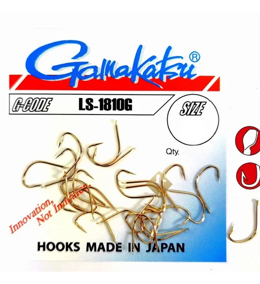 Гачки одинарні Gamakatsu LS-1810G Goldl №14 25pc