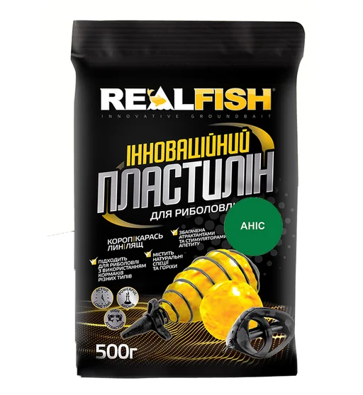 Пластилін Real Fish Аніс 0.5kg