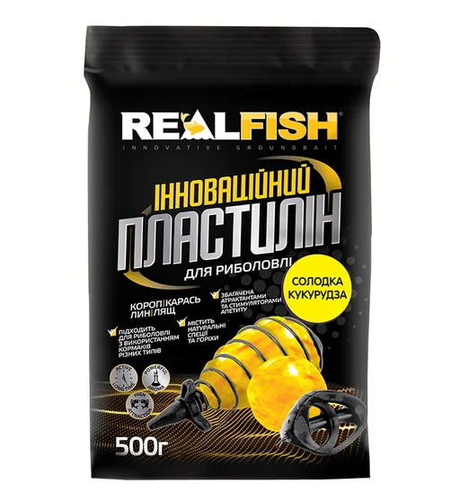 Пластилин Real Fish Сладкая кукуруза 0.5kg