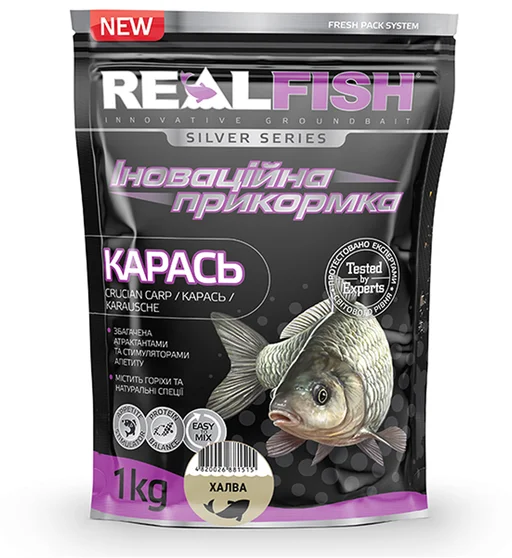 Прикормка Real Fish Карась Халва 1kg