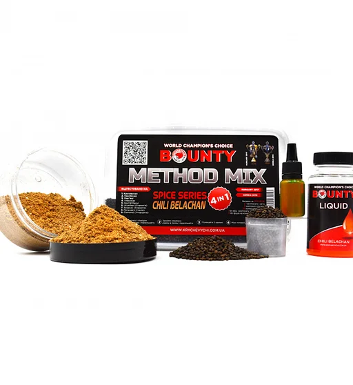 Прикормка Bounty Method Mix4in1 Chili Belachan