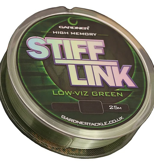 Поводочный материал Gardner Stiff-Link 0.47mm 15lb 6.8kg Low viz зеленый