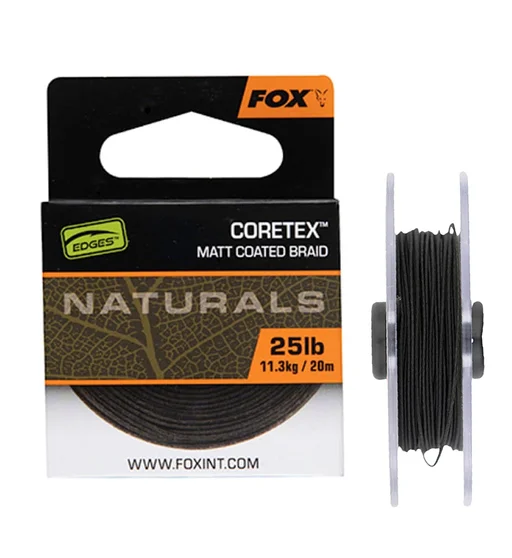 Поводочный материал Fox Edges Naturals Coretex 20m 11.3kg/25lb