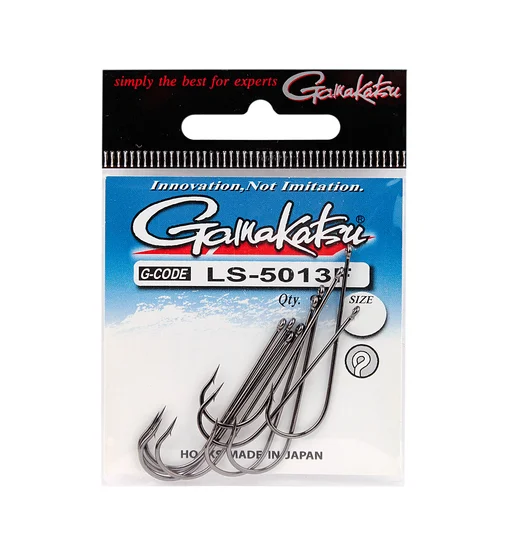 Гачки одинарні Gamakatsu LS-5013F Black №3/0 10pc