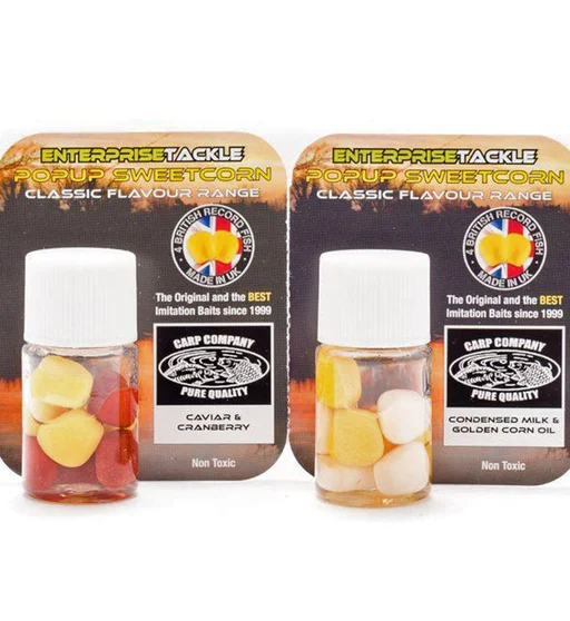 Искусственная кукуруза Enterprise Tackle Pop-Up Carp Company Golden Corn Oil & Condensed Milk 8pc