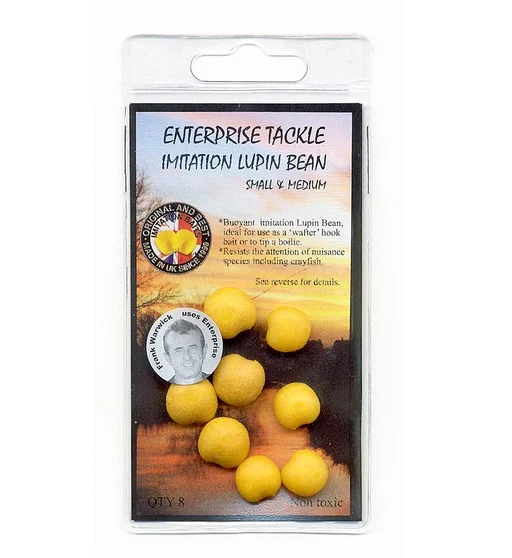 Искусственный люпин Enterprise Tackle Lupin Beans mixed small and medium yellow 8pc