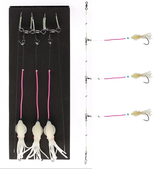 Монтаж Daiwa Grand Wave Deadbait Rig 300cm 0.7/0.8mm #5/0 White