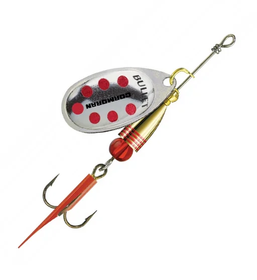 Блешня Cormoran Bullet №1 3g #Silver/Red dots