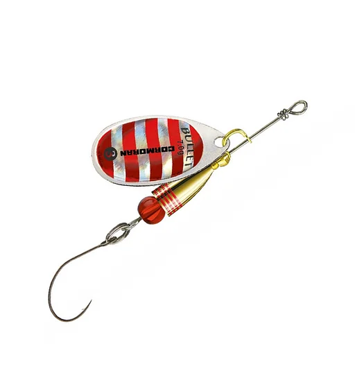 Блешня Cormoran Bullet Single Hook №2 4g #Silver/Red dots