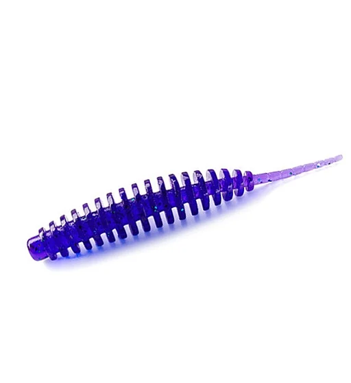 Силікон FishUp Tanta 3" 6pc #060 Dark Violet/Peacock & Silver