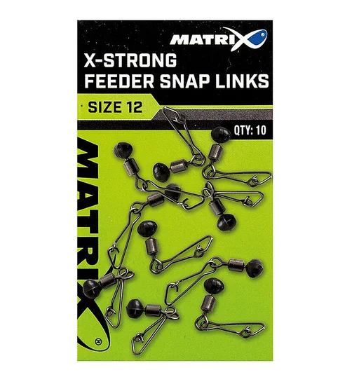 Застібки Matrix X-Strong Feeder Snap Links #12 10pcs