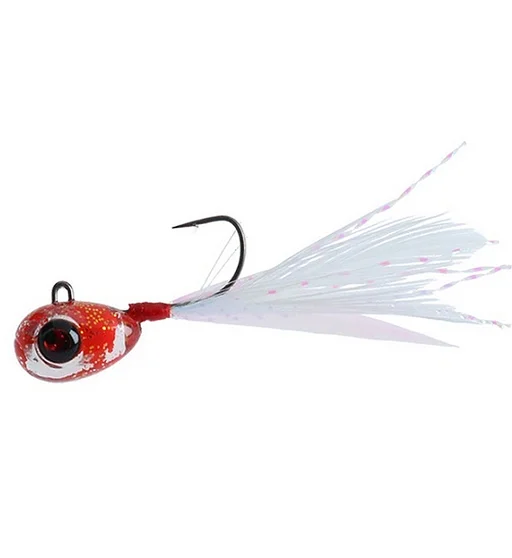 Головка стример Daiwa Tsuyakabura 1.2g #Red Glow Shirasu