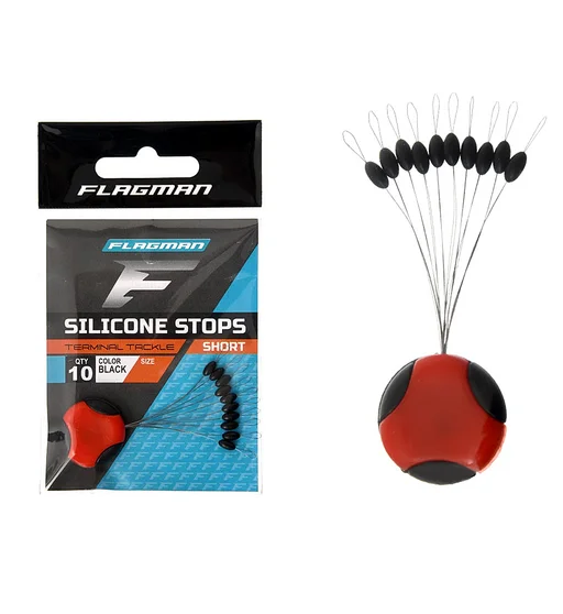 Стопор для жилки короткий Silicon Short Stops M 10pc