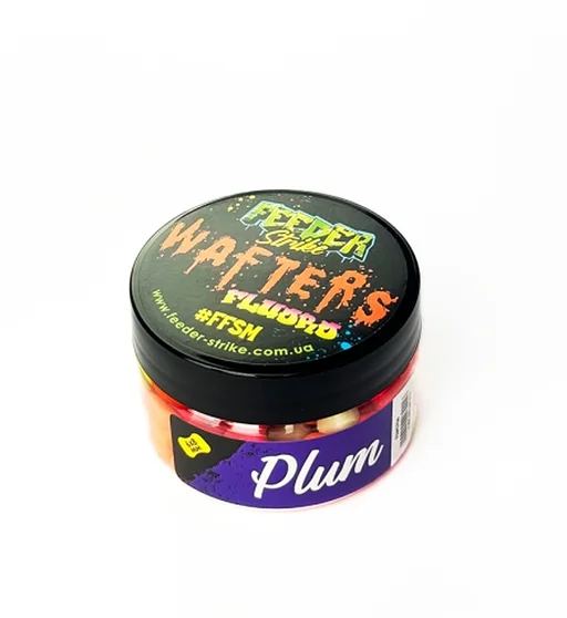 Бойлы Feeder Strike Wafters Fluoro 6x8mm Plum