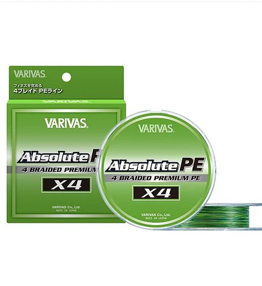 Шнур Varivas Absolute PE X4 150m 4.27kg 0.104mm #0.4