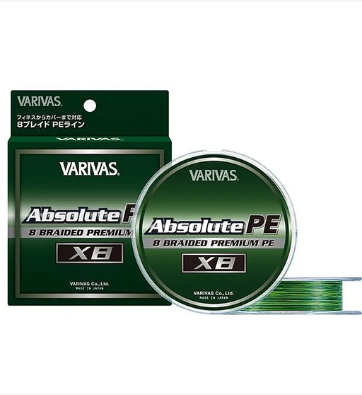 Шнур Varivas Absolute PE X8 150m 16.6kg 0.235mm #2.0