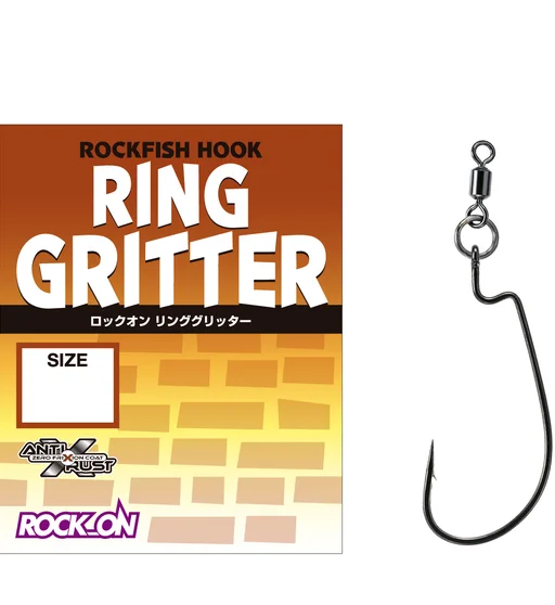 Гачок офсетний Varivas Rock-On Ring Gritter #2 4pcs