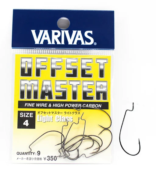 Гачок офсетный Varivas Offset Master Light Class #4 9pcs