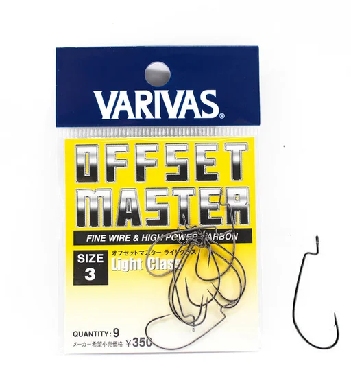 Гачок офсетный Varivas Offset Master Light Class #3 9pcs