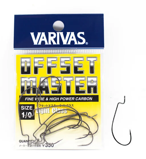 Крючок оффсетный Varivas Offset Master Light Class #1/0 8pcs