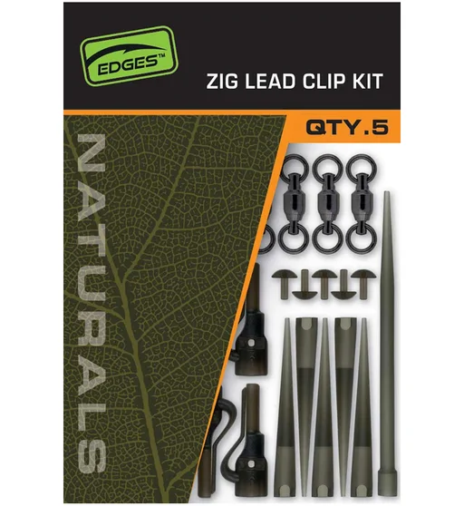 Набір для зиг рігу Fox Naturals Zig Lead Clip Kit