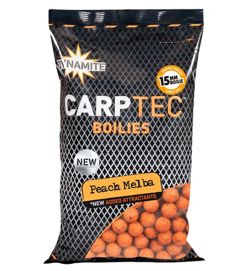 Бойли Dynamite Baits Carp-Tec Peach Melba 15mm 900g