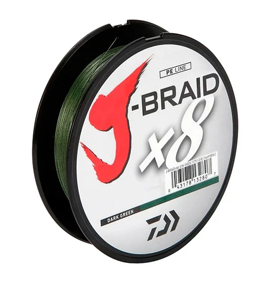Шнур Daiwa J-Braid Х8 150m Dark Green 13.0kg 0.20mm #2.0