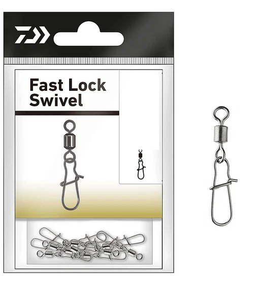 Вертлюжок з застібкою Daiwa Fast Lock Swivel 7kg #10 10pcs