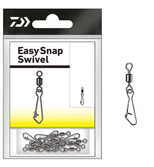 Вертлюжок з застібкою Daiwa Easy Snap 8kg #12 10pcs