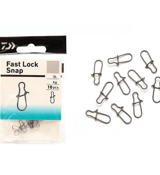 Застежка Daiwa Fast Lock Snap 13kg #6 10pcs
