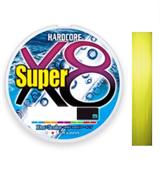 Шнур Duel Hardcore Super X8 150m Hi-Vis Yellow 9.0kg 0.17mm #1.0
