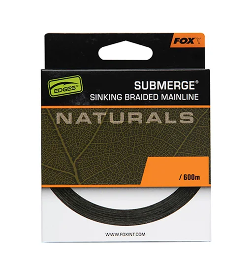 Шнур Fox Submerge Naturals Sinking Braid 600m 29.5kg 0.38mm