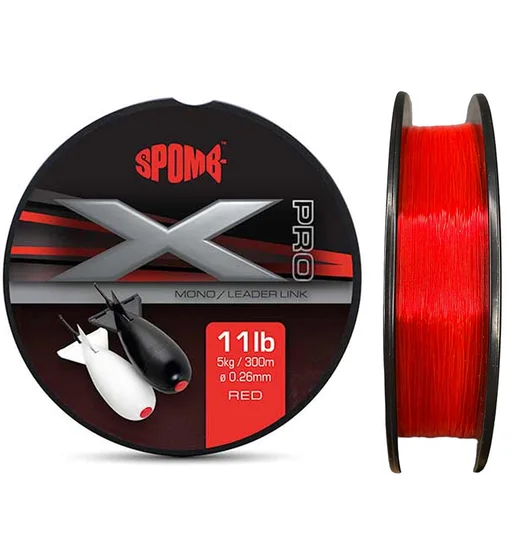Жилка Spomb X Pro Mono 300m Red 5kg 0.26mm